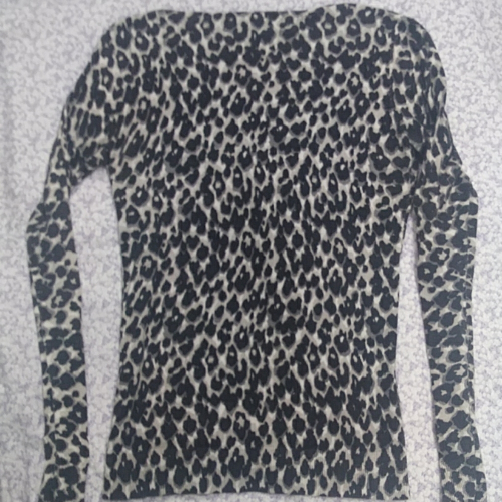 Ann Taylor Sz XS Leopard Print Button Down Cardign - Picture 2 of 4